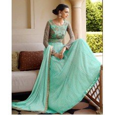 11043 TURQUOISE NAKKASHI EUPHORIA WEDDING WEAR LEHENGA 